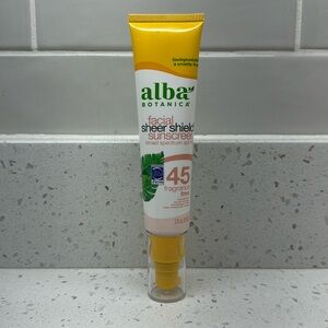 Alba Botanica Facial Sheer Shield Sunscreen NWT